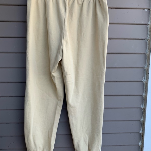 Everlane Women's Size Medium Creamy Yellow Jogger Sweatpants Pants. - Picture 3 of 12